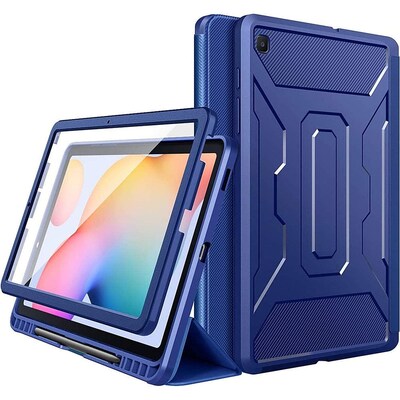 SaharaCase Heavy Duty Folio Case for Samsung Galaxy Tab S6 Lite (2020/2022), Blue (TB00257)