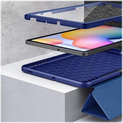 SaharaCase Heavy Duty Folio Case for Samsung Galaxy Tab S6 Lite (2020/2022), Blue (TB00257)
