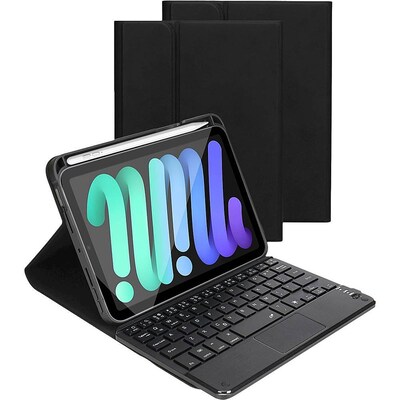 SaharaCase Keyboard Folio Case for Apple iPad mini A17 Pro & 6th Generation 2021, Black (TB00061)