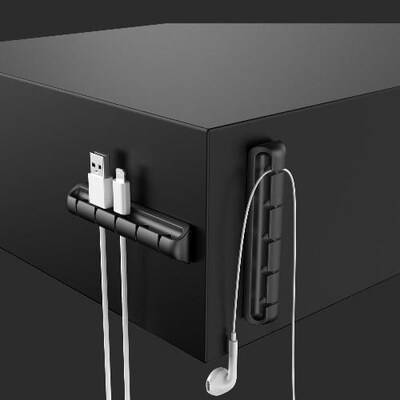 SaharaCase USB Cable Holder Organizer (4-Pack), Black (TB00097)