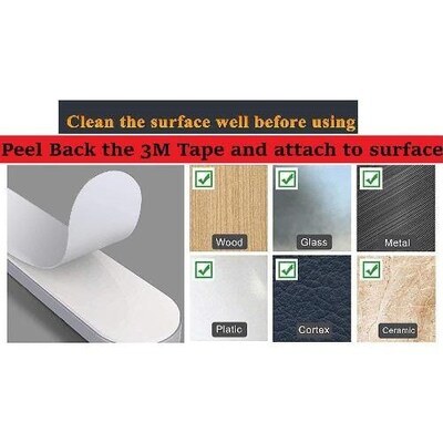 SaharaCase USB Cable Holder Organizer (4-Pack), Black (TB00097)