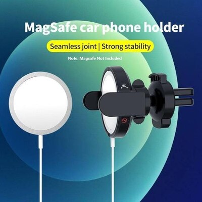 SaharaCase Car Vent Mount Compatible with MagSafe for Most Cell Phones, Black (TB00096)