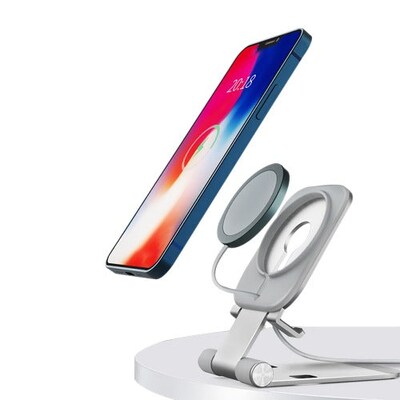 SaharaCase Stand Compatible with MagSafe for Most Cell Phones, Silver (TB00095)