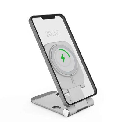 SaharaCase Stand Compatible with MagSafe for Most Cell Phones, Silver (TB00095)