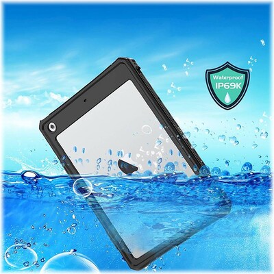 SaharaCase Water-Resistant Case for Apple iPad 10.2" (9th Generation 2021), Black (TB00084)
