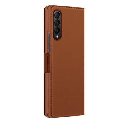 SaharaCase Folio Wallet Case for Samsung Galaxy Z Fold4, Brown (CP00310)