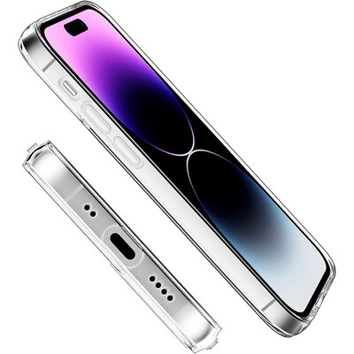 SaharaCase Hybrid-Flex Hard Shell Case for Apple iPhone 14 Pro Max, Clear (CP00358)