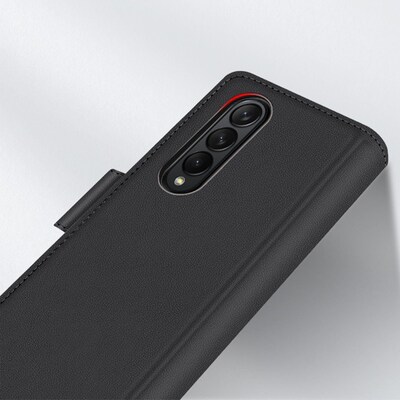 SaharaCase Folio Wallet Case for Samsung Galaxy Z Fold4, Black (CP00309)