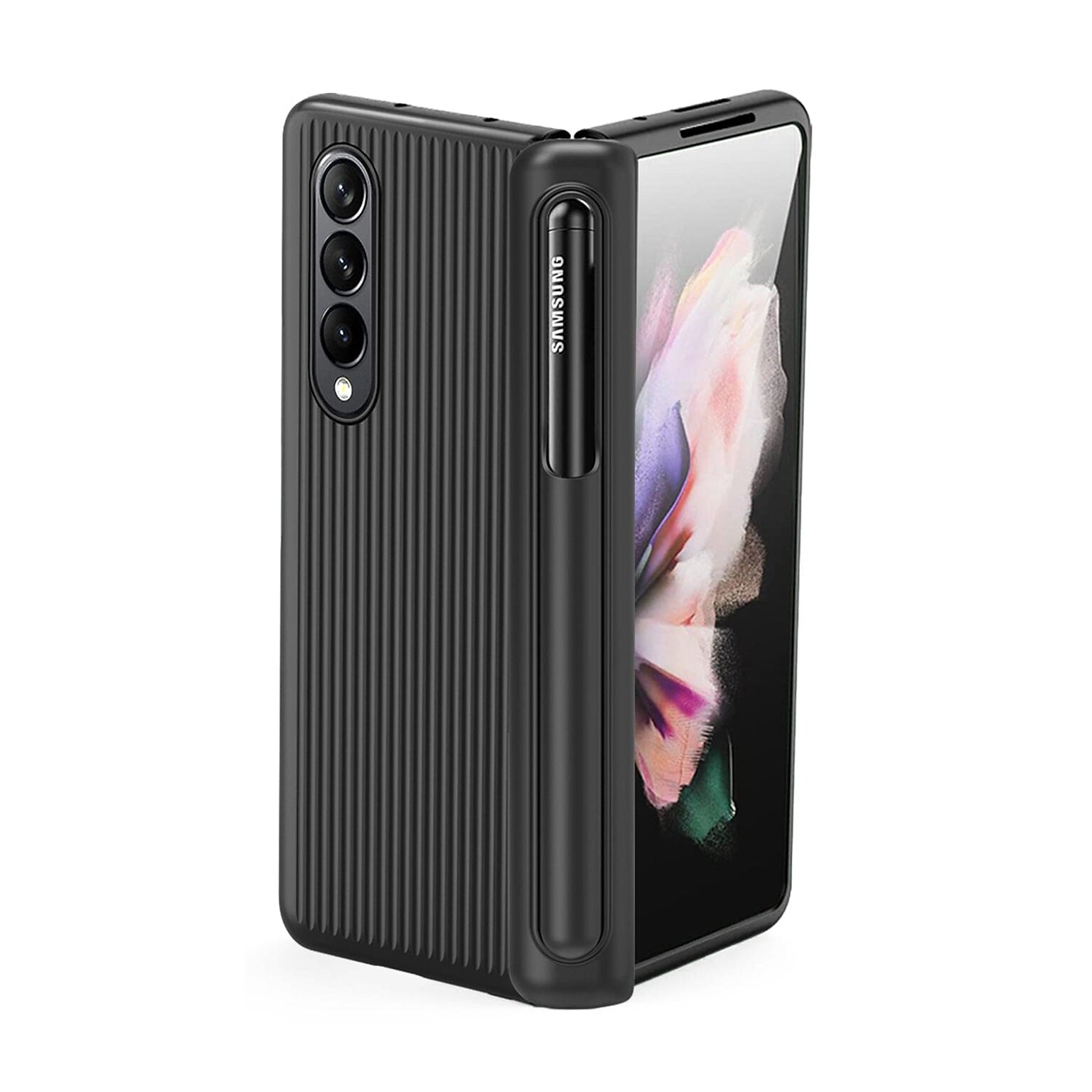 SaharaCase GRIP Series Full Body Case for Samsung Galaxy Z Fold4, Black (CP00306)