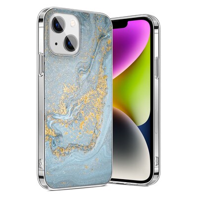 SaharaCase Marble Series Case for Apple iPhone 14 Plus, Blue Marble (CP00335)