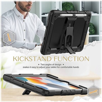 SaharaCase Defense Series Case for Apple iPad 10.2 (7th, 8th, 9th Generation 2021), Black (TB00079)