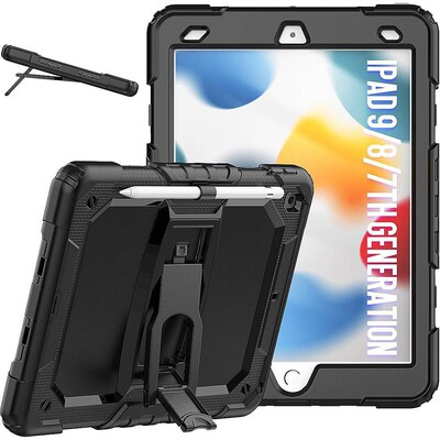 SaharaCase Defense Series Case for Apple iPad 10.2" (7th, 8th, 9th Generation 2021), Black (TB00079)
