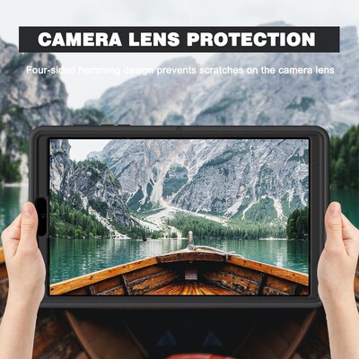 SaharaCase PROTECTION Hand Strap Series Case for Samsung Galaxy Tab A7 Lite, Black (TB00129)