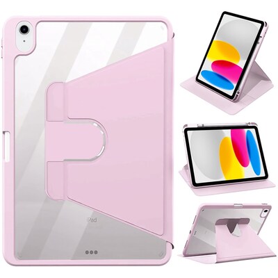 SaharaCase Rotating Folio Case for iPad 11'' (A16) and iPad 10.9" (10th Gen) , Pink (TB00274)
