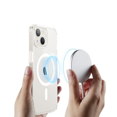 SaharaCase Hybrid-Flex Hard Shell Case for Apple iPhone 14 Plus, Clear (CP00327)