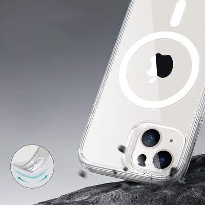 SaharaCase Hybrid-Flex Hard Shell Case for Apple iPhone 14 Plus, Clear (CP00327)