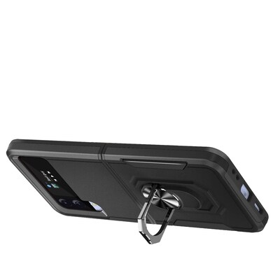 SaharaCase Heavy Duty Kickstand Series Case for Samsung Galaxy Z Flip4, Black (CP00303)