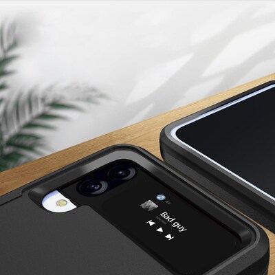 SaharaCase Heavy Duty Kickstand Series Case for Samsung Galaxy Z Flip4, Black (CP00303)