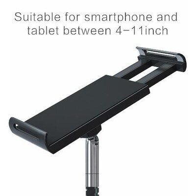 SaharaCase Long Arm Stand Holder for Most Cell Phones and Tablets, Black (TB00093)