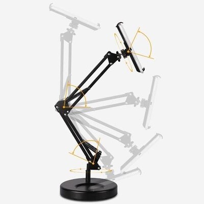 SaharaCase Long Arm Stand Holder for Most Cell Phones and Tablets, Black (TB00093)