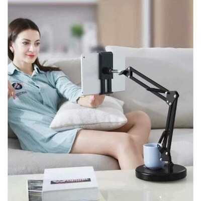 SaharaCase Long Arm Stand Holder for Most Cell Phones and Tablets, Black (TB00093)