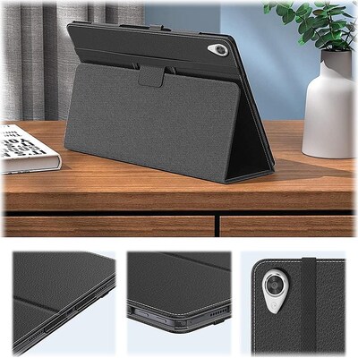 SaharaCase Bi-Fold Folio Case for Lenovo Tab M7 (3rd Gen), Black (TB00149)