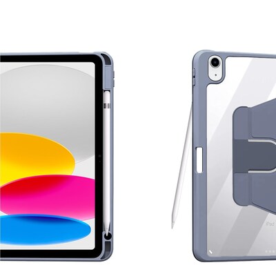 SaharaCase Rotating Folio Case for iPad 11'' (A16) and iPad 10.9" (10th Gen) , Shadow Purple Gray (TB00273)
