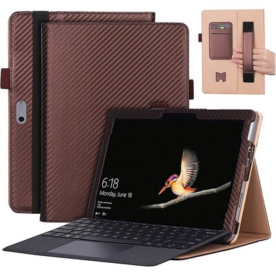 SaharaCase Bi-Fold Folio Case for Microsoft Surface Go 3, Brown (TB00169)