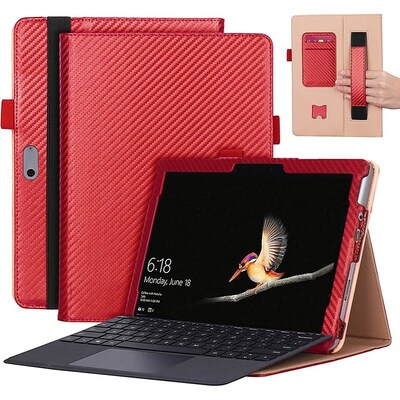 SaharaCase Bi-Fold Folio Case for Microsoft Surface Go 3, Red (TB00168)