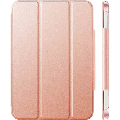 SaharaCase ESR Folio Case for Apple iPad mini A17 Pro & 6th Generation 2021, Rose Gold (TB00044)