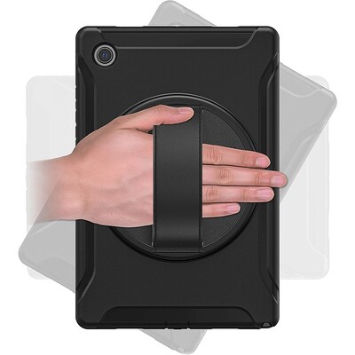 SaharaCase PROTECTION Hand Strap Series Case for Samsung Galaxy Tab A8, Black (TB00200)