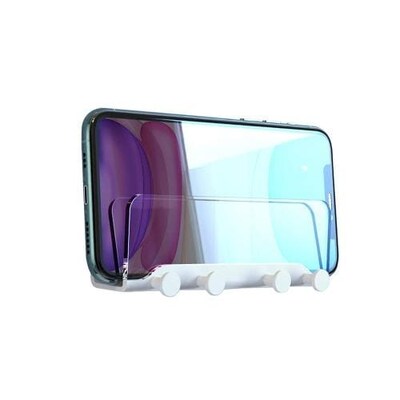 SaharaCase Bathroom Wall Mount for Most Cell Phones, Clear White (TB00109)