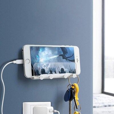 SaharaCase Bathroom Wall Mount for Most Cell Phones, Clear White (TB00109)