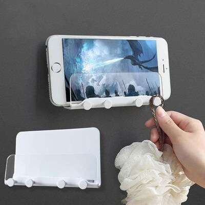 SaharaCase Bathroom Wall Mount for Most Cell Phones, Clear White (TB00109)