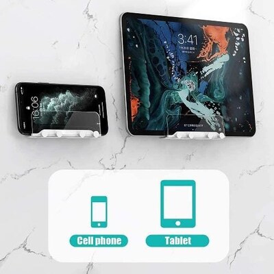 SaharaCase Bathroom Wall Mount for Most Cell Phones, Clear White (TB00109)