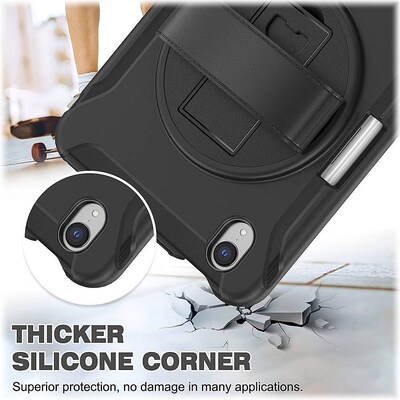 SaharaCase Protection Hand Strap Series Case for Apple iPad mini A17 Pro & 6th Generation 2021, Black (TB00054)