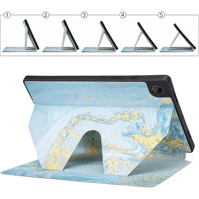 SaharaCase Multi-Angle Folio Case for Samsung Galaxy Tab A8, Blue Marble (TB00199)
