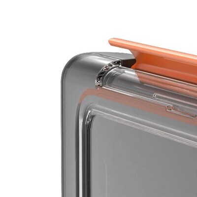 SaharaCase Bathroom Wall Mount for Most Cell Phones, Black and Orange (TB00108)