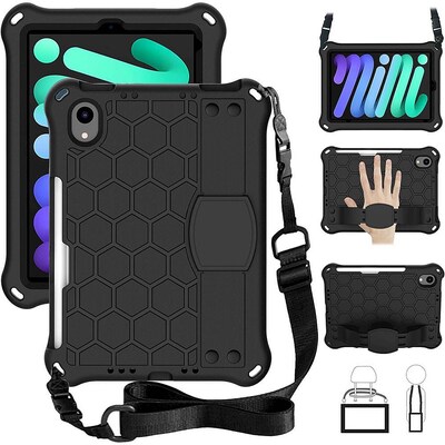 SaharaCase DualShock Series Case for Apple iPad mini A17 Pro & 6th Generation 2021, Black (TB00053)