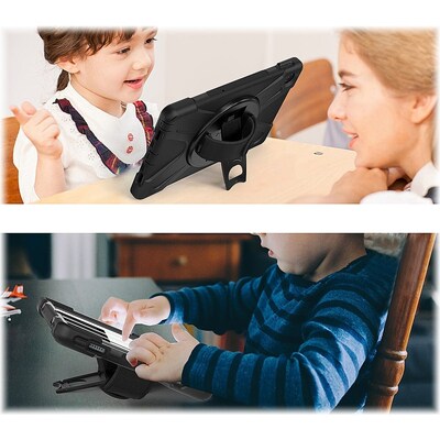 SaharaCase Protection Hand Strap Series Case for Lenovo Tab M10 Plus (3rd Gen), Black (TB00266)