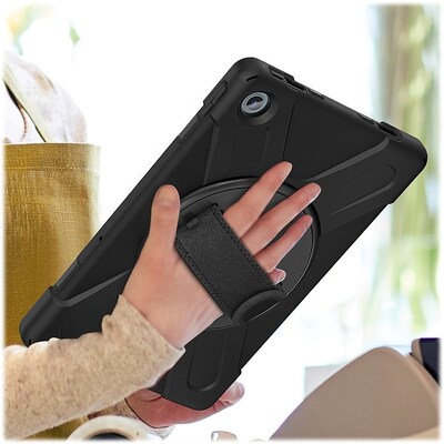 SaharaCase Protection Hand Strap Series Case for Lenovo Tab M10 Plus (3rd Gen), Black (TB00266)