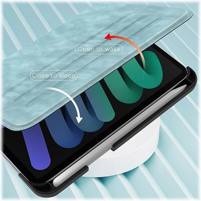 SaharaCase Multi-Angle Case for Apple iPad mini A17 Pro & 6th Generation 2021, Aqua (TB00046)