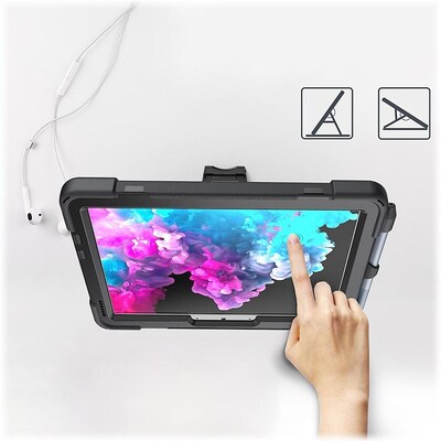 SaharaCase Protection Hand Strap Series Case for Microsoft Surface Go 3, Black (TB00165)