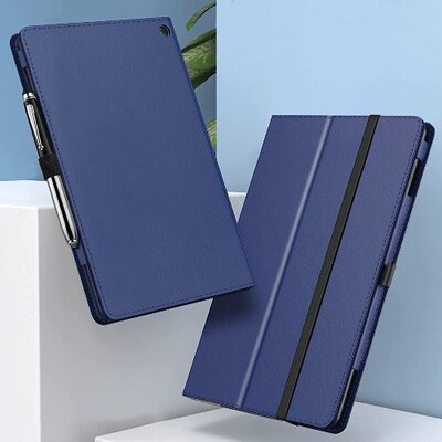 SaharaCase Bi-Fold Folio Case for Amazon Fire HD 10 (2021), Blue (TB00116)