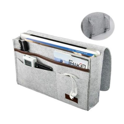 SaharaCase Bedside Storage Bag for Most Cell Phones and Tablets, Gray (TB00103)