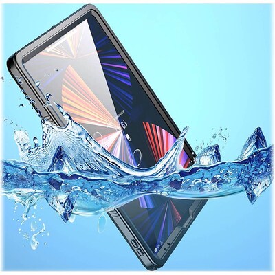 SaharaCase Water-Resistant Case for Apple iPad Pro 12.9" (4th, 5th, and 6th Gen 2020-2022), Black (TB00040)