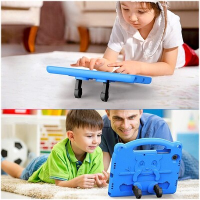 SaharaCase Teddy Bear KidProof Case for Samsung Galaxy Tab A8, Blue (TB00204)