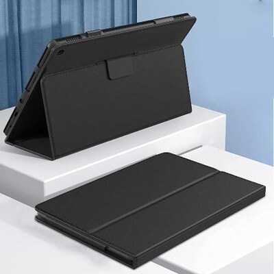 SaharaCase Bi-Fold Folio Case for Amazon Fire HD 10 (2021), Black (TB00115)