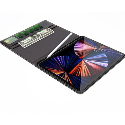 SaharaCase Business Folio Case for Apple iPad Pro 12.9" (4th, 5th, and 6th Gen 2020-2022), Black (TB00038)