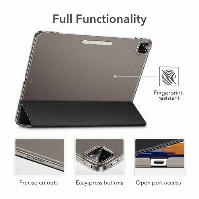 SaharaCase ESR Folio Case for Apple iPad Pro 11" (2nd, 3rd, and 4th Gen 2020-2022), Black (TB00003)
